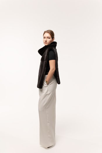 Манишка из норки 