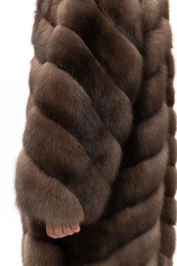 Шуба из соболя 110 см