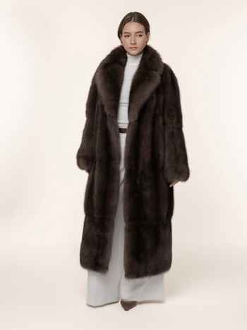 Шуба из соболя  125см из цельного соболя 