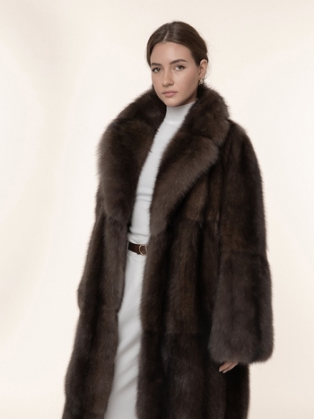 Шуба из соболя  125см из цельного соболя 