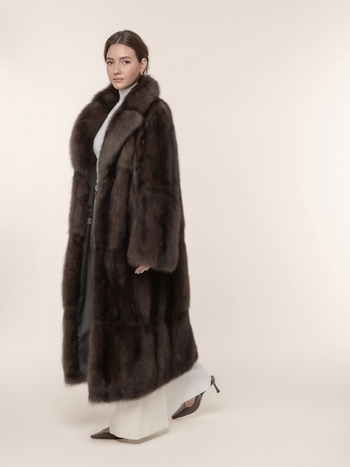 Шуба из соболя  125см из цельного соболя 