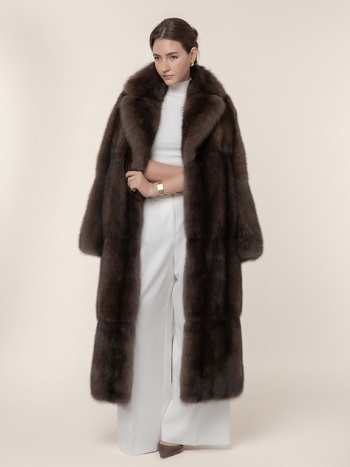 Шуба из соболя  125см из цельного соболя 