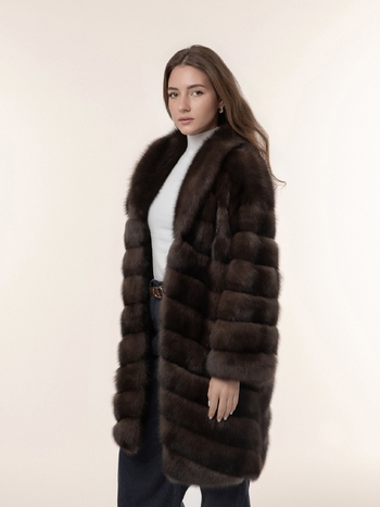 Шуба из соболя 90 см