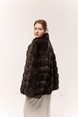 Шуба из темного соболя 75см 8