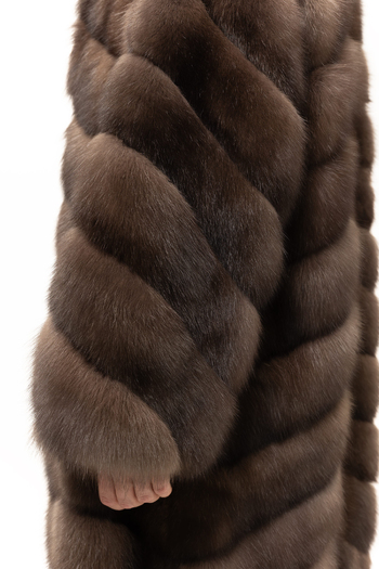 Шуба из соболя 110 см