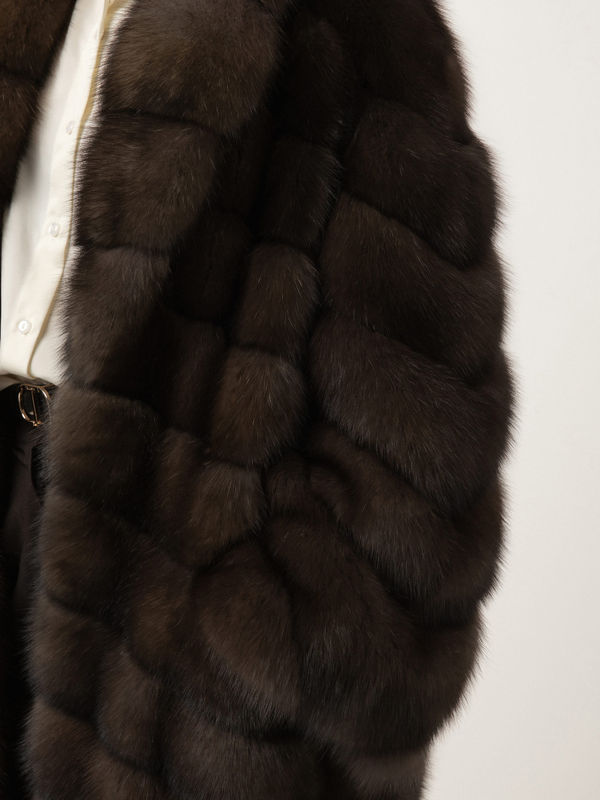 Шуба из соболя 130см боковина