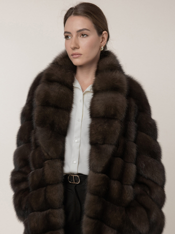 Шуба из соболя 130см 