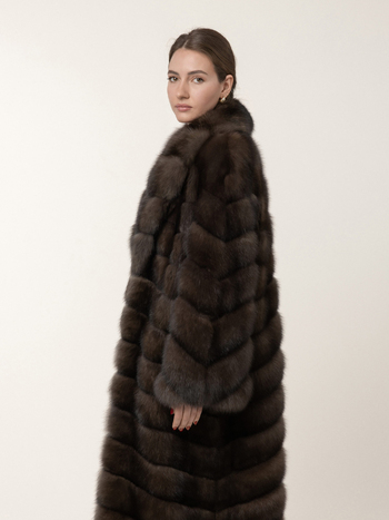 Шуба из соболя 130см 