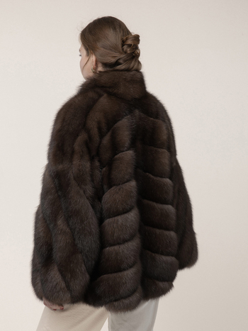 Шуба из соболя 70 см