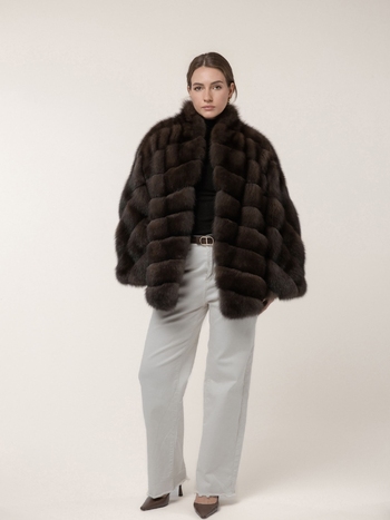 Шуба из соболя 70 см