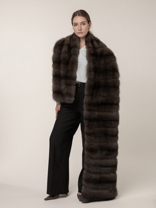 Палантин из соболя в целую шкуру 77