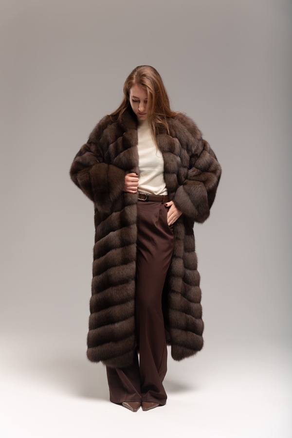 Шуба из соболя в длине 130см 2