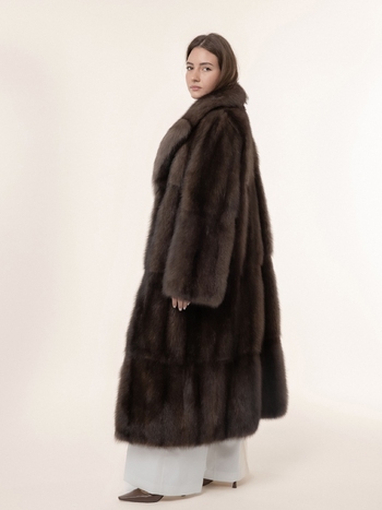 Шуба из соболя  125см из цельного соболя 