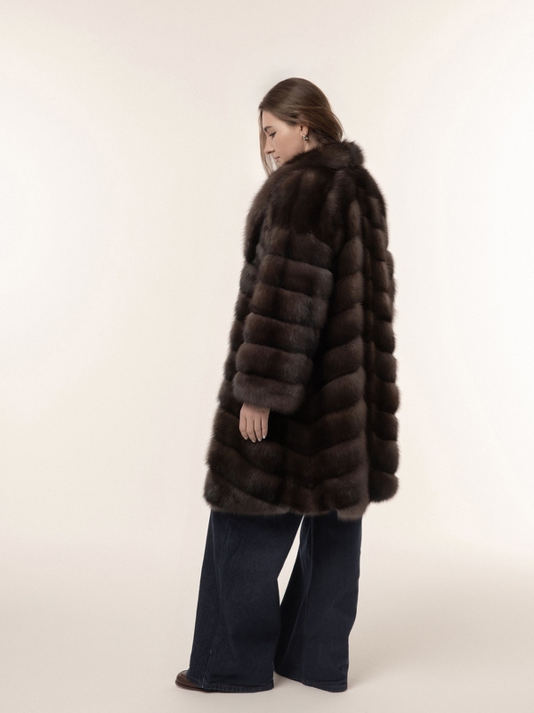 Шуба из соболя 90 см