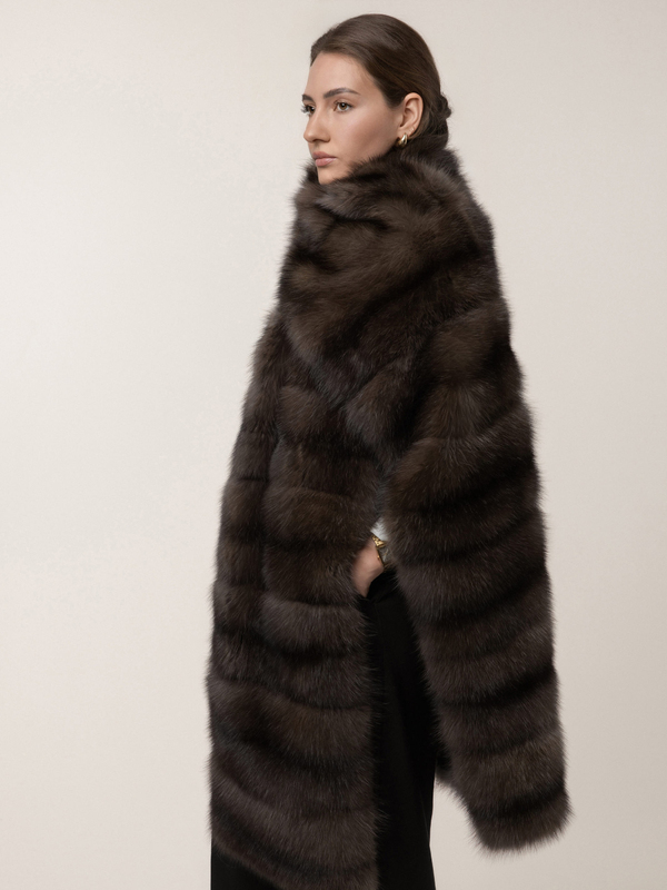 Палантин из соболя в целую шкуру 